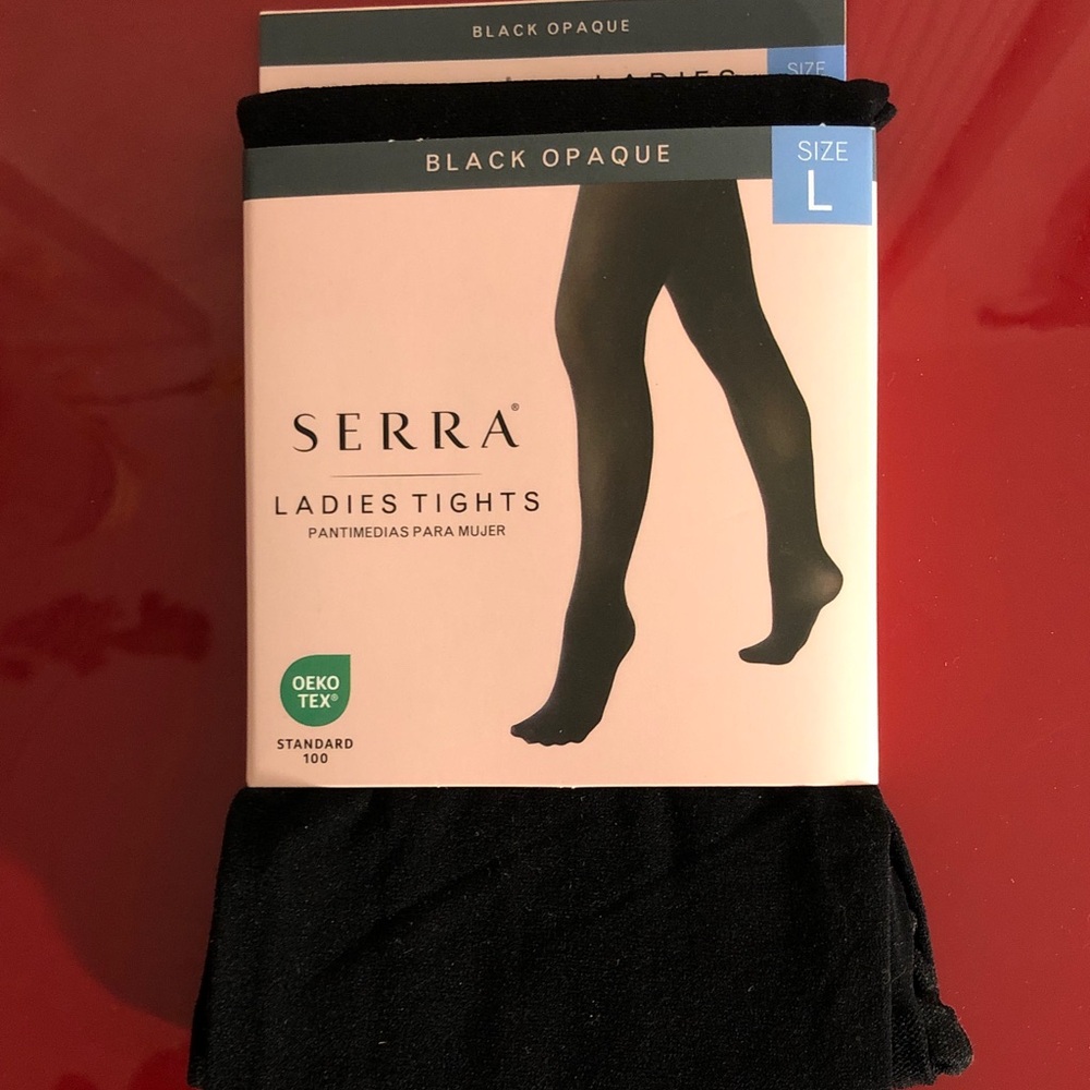 Serra Ladies Black Tights Size L